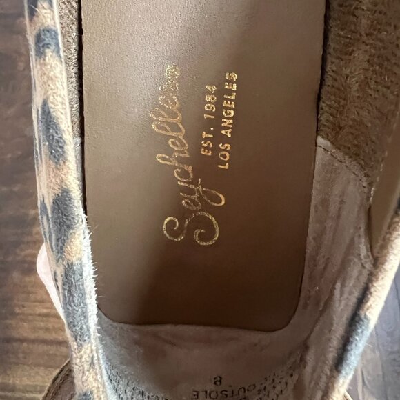 Seychelles® Leopard Flats, Leather, Size 8, Like New - Picture 9 of 14